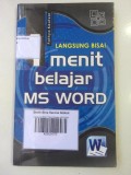 Langsung Bisa! 1 Menit Belajar MS WOrd