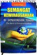 Semangat Kewirausahaan Di Perguruan Tinggi