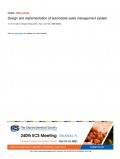 Design and implementation of automobile sales management system