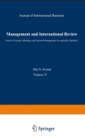 Journal of International Business Management International Review Vol 35